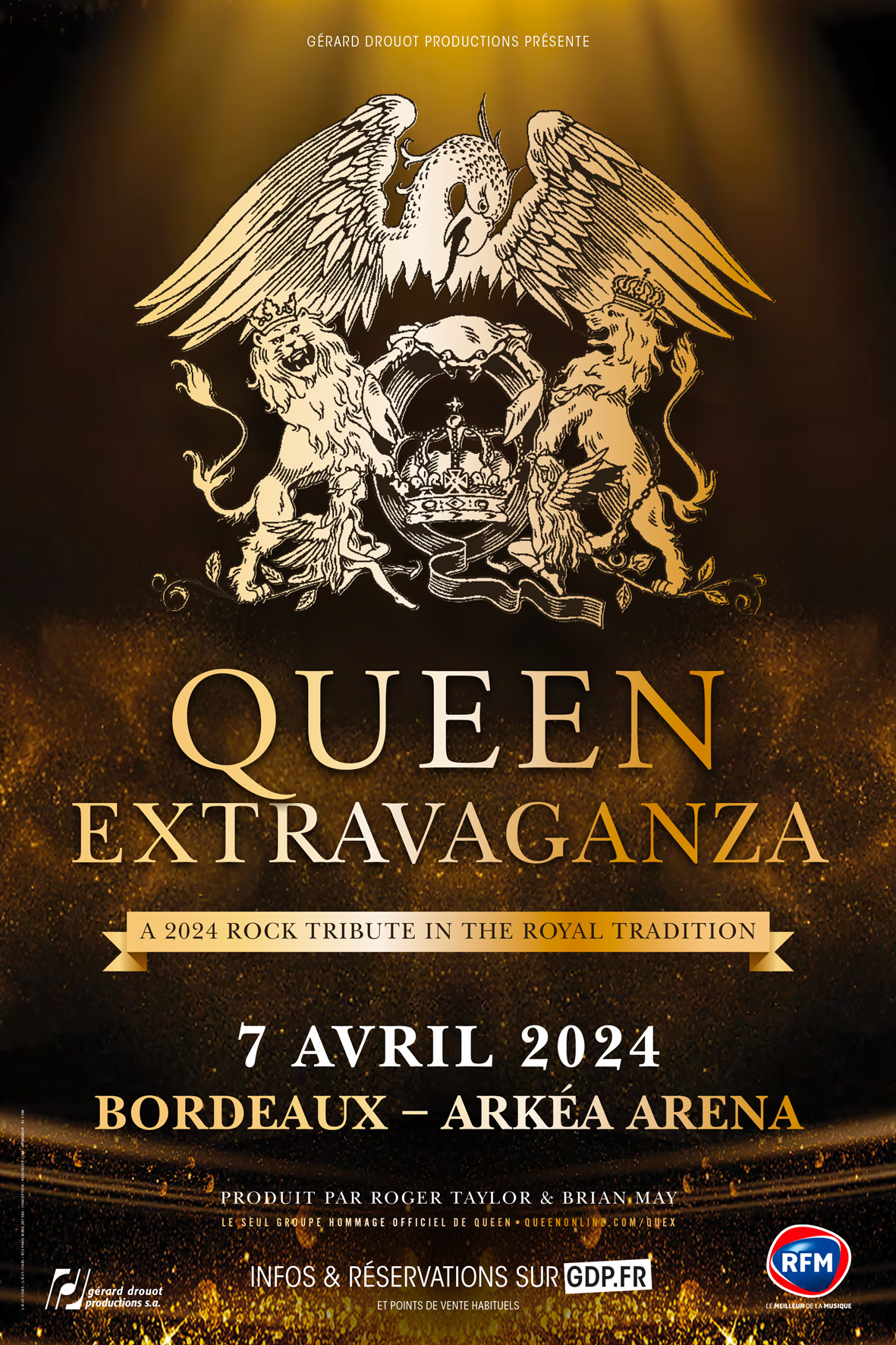 Queen Extravaganza Concert 07 Avril 2025 Billetterie Bordeaux